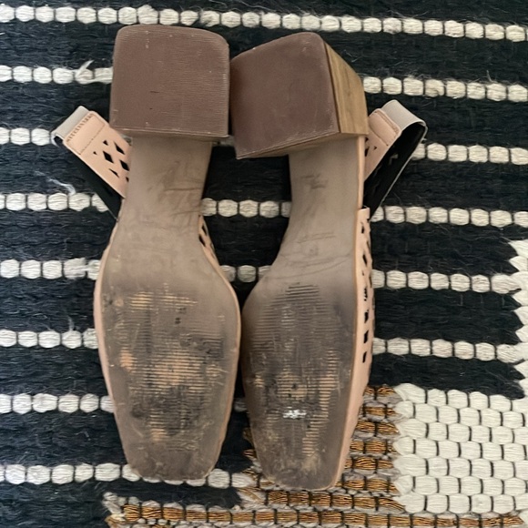 TOPSHOP cutout square toe slingback heels, Size 39 - Picture 5 of 7